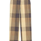 Theory Women's Cropped Straight-Leg Plaid Pants Brown Size 2