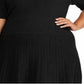 Ralph Lauren Women's Mockneck Dress Black Size 2X