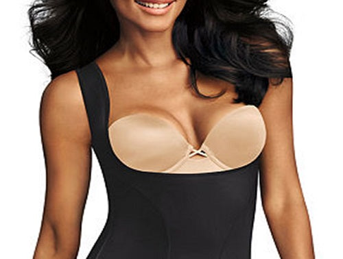 Maidenform Women's Shapewear Wear Your Own Bra Body Suit Black Size S