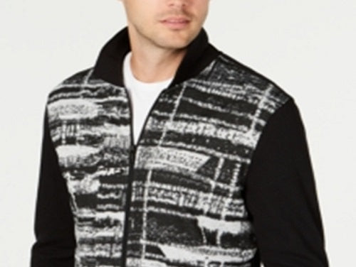 Alfani Men's Short Sleeve Striped Trim T-Shirt Black Size Large