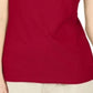Karen Scott Women's Lace up Layered Look Top Red Size Medium