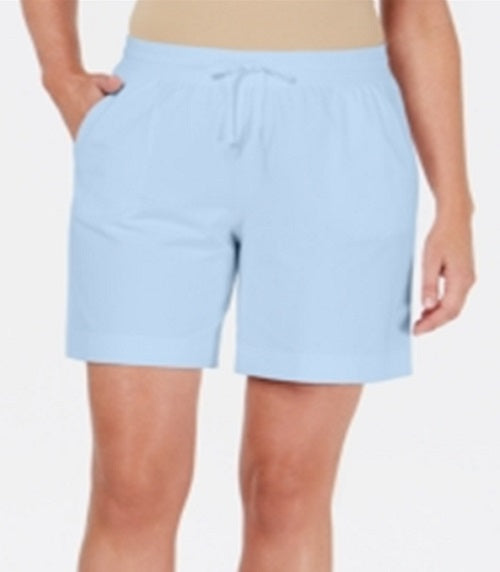 Karen Scott Women's Pull on Drawstring Shorts Blue Size X-Small