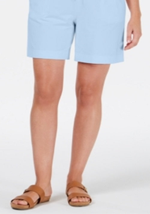 Karen Scott Women's Pull on Drawstring Shorts Blue Size X-Small
