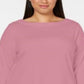 Karen Scott Women's Cotton Plus Lace Trim Top Pink Size 0X
