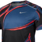 Nike Men's Miler Dri fit Printed Running T-Shirt Blue Size Large