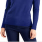 JM Collection Women's Turtleneck Sweater Blue Size X-Large