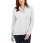 Karen Scott Women's Cotton Shawl Collar Top Gray Size X-Large