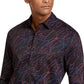 INC International Concepts Men's Abstract Scribble Sylas Shirt Black Size X-Large