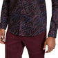 INC International Concepts Men's Abstract Scribble Sylas Shirt Black Size X-Large