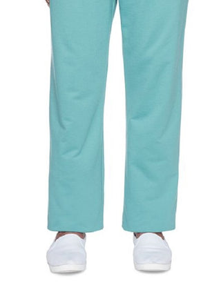 Alfred Dunner Women's All About Ease Casual Pants Green Size Petite Medium