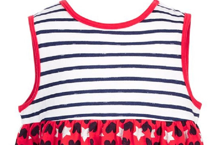 First Impressions Baby Girl's Hearts Stars & Stripes Tunic Top Red Size 24MOS