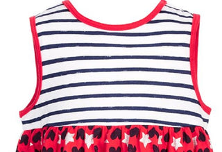 First Impressions Baby Girl's Hearts Stars & Stripes Tunic Top Red Size 24MOS