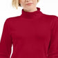 Karen Scott Women's Cotton Turtleneck Top Red Size XXL