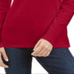 Karen Scott Women's Cotton Turtleneck Top Red Size XXL