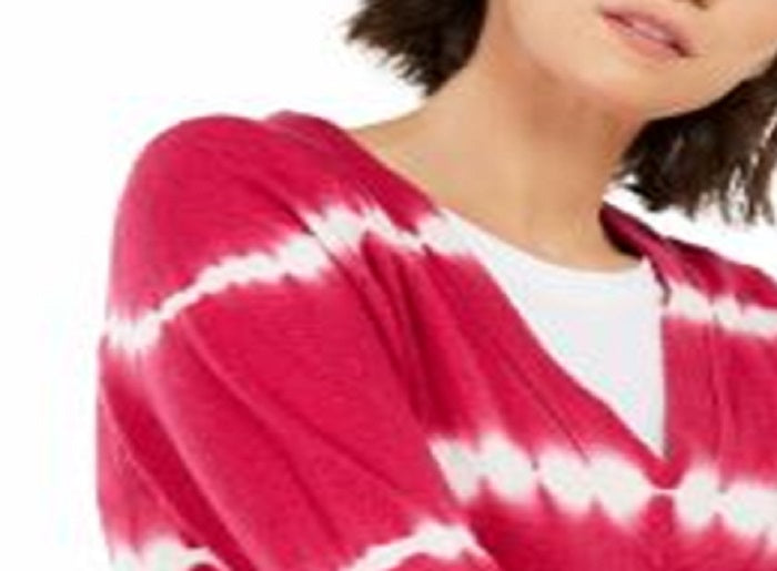 INC International Concepts Women's Cashmere Tie Dyed Sweater Pink Size Small