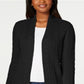 Karen Scott Women's Cable Knit Cardigan Black Size Petite XL
