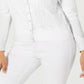 Charter Club Women's Pointelle Knit Cardigan White Size -M