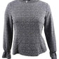 Nine West Women's Jewel Neck Top Gray Size S