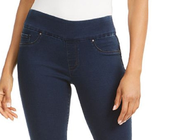 Charter Club Women's Denim Pull on Straight Leg Jeans Blue Size 10 Petite