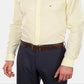 Tommy Hilfiger Men's Slim Fit Stretch Solid Dress Shirt Yellow Size 16X34-35