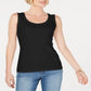 Karen Scott Women's Sleeveless Scoop Neck Tank Top Black Size Large