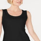 Karen Scott Women's Sleeveless Scoop Neck Tank Top Black Size Large