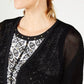 JM Collection Women's Mixed Stitch Cotton Cardigan Sweater White Size Petite X-Large
