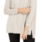 Style & Co Women's Seam Front Tunic Sweater Brown Size X-Small