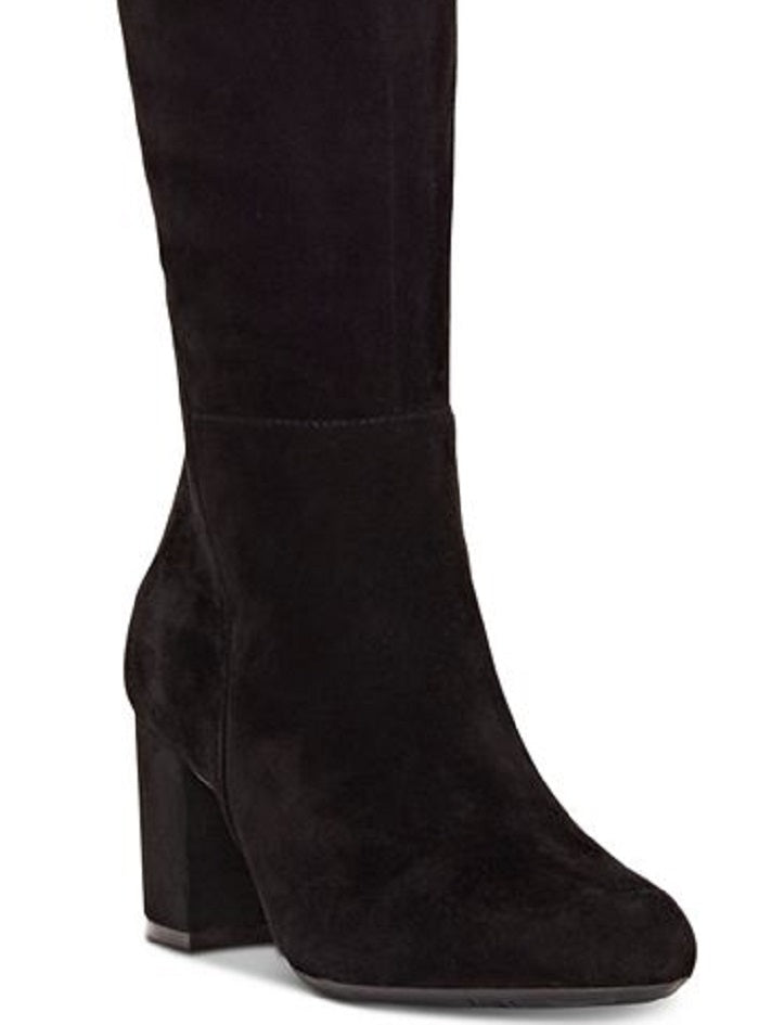 INC International Concepts Women's Radella Suede Knee High Boots Black Size 9.5 M-WC