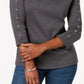 Karen Scott Women's Cotton Keyhole Stud Top Gray Size S