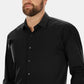 Kenneth Cole Men's Big & Tall Classic Fit Solid Dress Shirt Black Size 34-35
