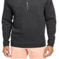 Tommy Bahama Men's Flip Side Classic Fit Reversible Quarter Zip Sweater Grey Size XL