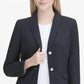 Calvin Klein Women's Flap Pocket Two Button Blazer Blue Size 6