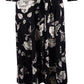 Ralph Lauren Women's Casual Floral Surplice Fit & Flare MIDI Dress Black Size 2