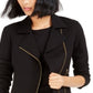 Bar III Women's Moto Jacket Black Size L