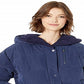 Free People Women's Chill Factor Puffer Coat  Blue Size Medium