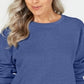 Karen Scott Women's Sport Long Sleeve Crewneck Sweatshirt Blue Size XX-Large