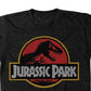 Jurassic Park Men's Printed Cotton Graphic T-Shirt Black Size Large