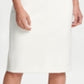 DKNY Women's Cap Sleeve Knee Length Body Con Dress White Size 12