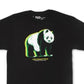 Lrg Men's Glowing Panda Graphic T-Shirt Black Size Small