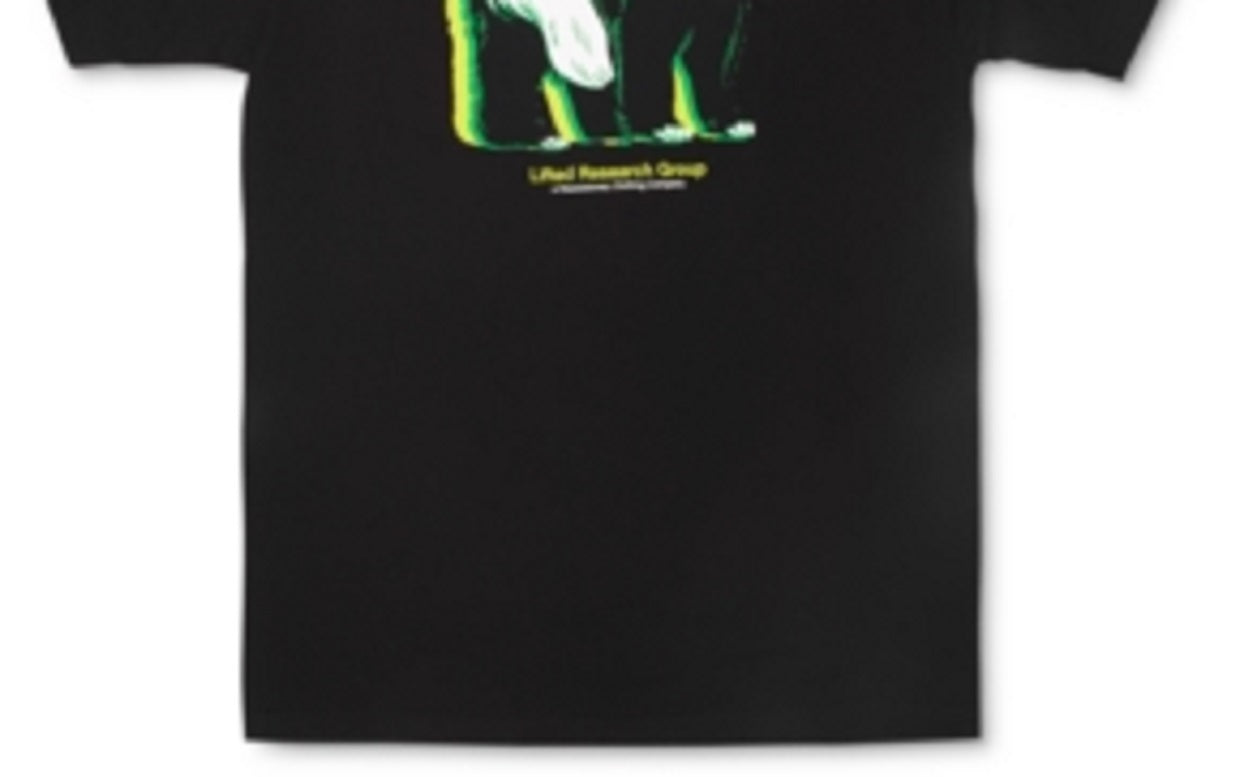 Lrg Men's Glowing Panda Graphic T-Shirt Black Size Small