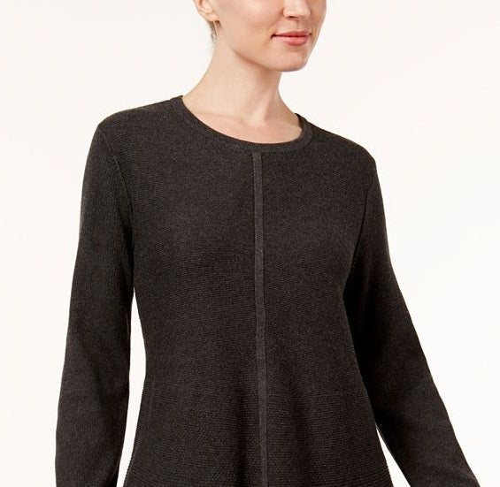 Style & Co Women's Swingy Knit Tunic Top Gray Size Medium