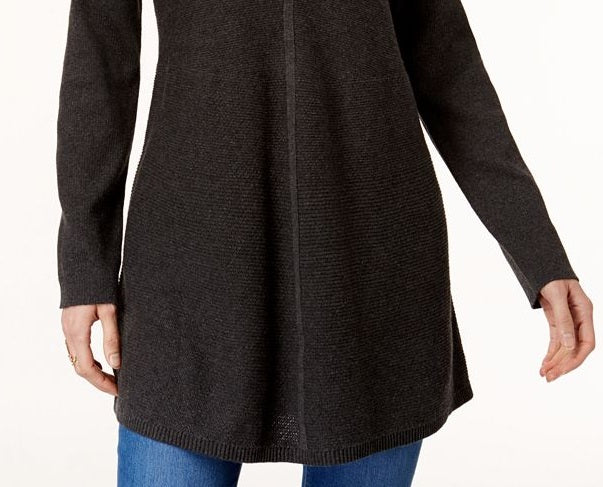 Style & Co Women's Swingy Knit Tunic Top Gray Size Medium