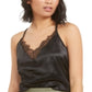 Bar III Women's Lace Racerback Camisole Top Black Size Small