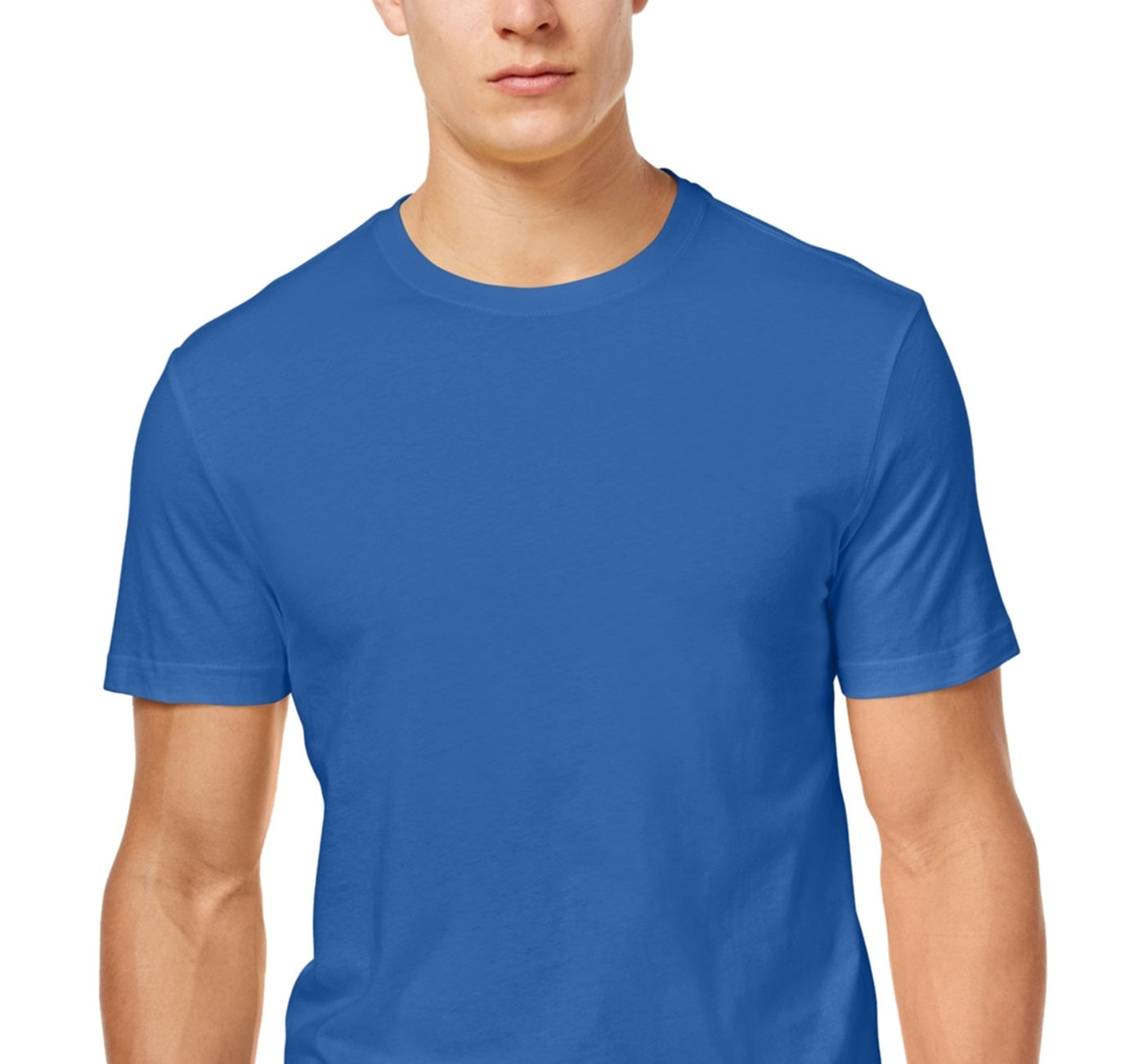 Club Room Men's Performance Basic T-Shirt Blue Size Medium