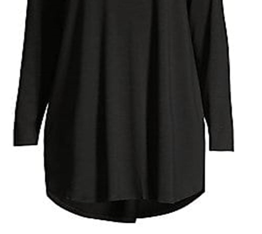 Eileen Fisher Women's Knit Turtleneck Tunic Black Size X-Large