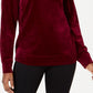 Karen Scott Women's Velour Sweatshirt Purple Size L