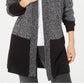 Karen Scott Women's Colorblocked Cardigan Black Size Petite S