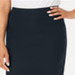 Charter Club Women's Pull on Tummy Control Skirt  Blue Size 10