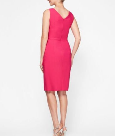 Alex Evenings Women's Sleeveless MIDI Sheath Dress Blue Size 12 Petite